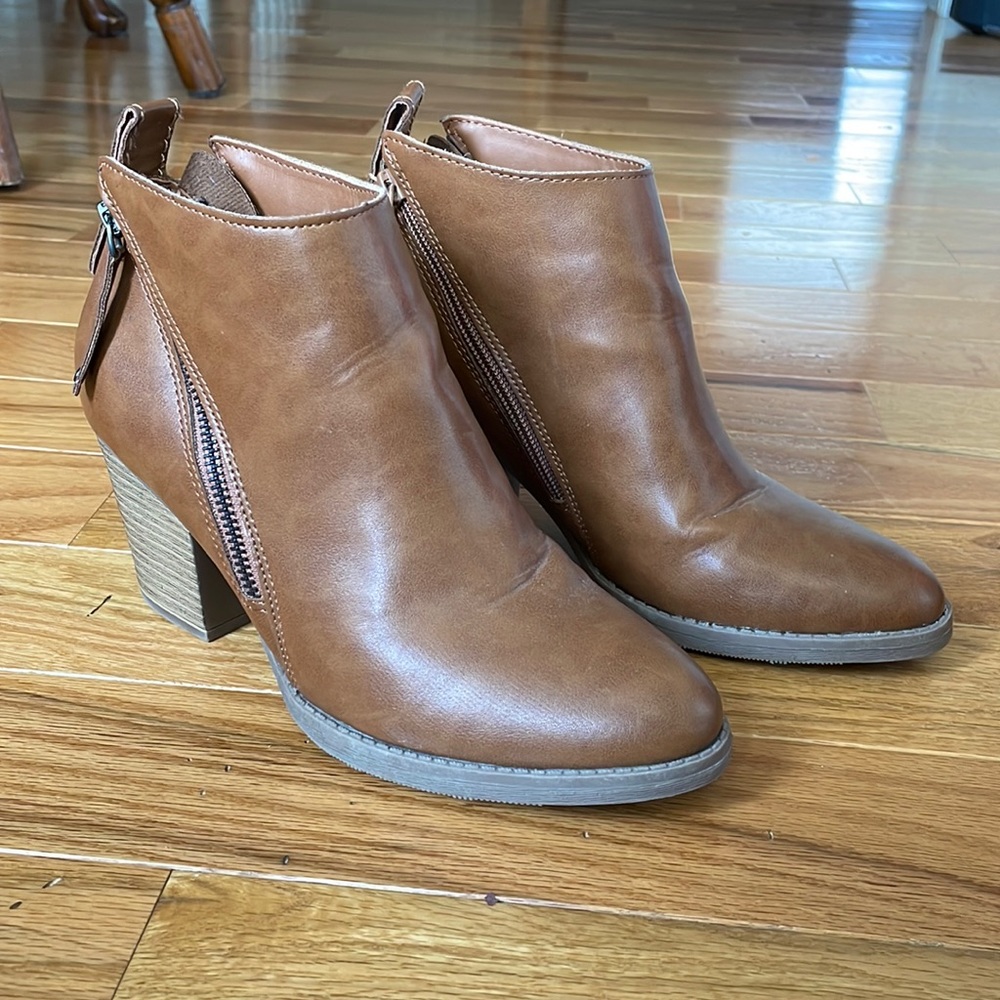 Brown Booties size 8